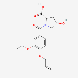 (2S,4R)-1-(3-ethoxy-4-prop-2-enoxybenzoyl)-4-hydroxypyrrolidine-2-carboxylic acid