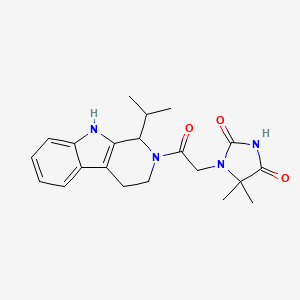 1-[2-(1-isopropyl-1,3,4,9-tetrahydro-2H-beta-carbolin-2-yl)-2-oxoethyl]-5,5-dimethylimidazolidine-2,4-dione