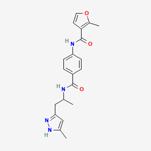 2-methyl-N-[4-({[1-methyl-2-(3-methyl-1H-pyrazol-5-yl)ethyl]amino}carbonyl)phenyl]-3-furamide