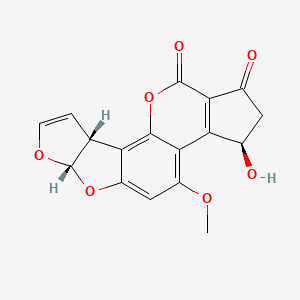 molecular formula C17H12O7 B590127 异构黄曲霉毒素 q1 CAS No. 56648-94-3