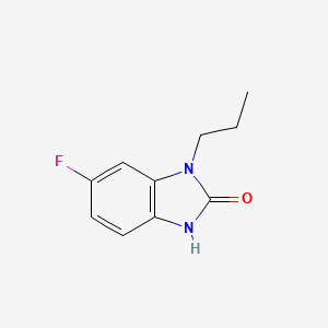 molecular formula C10H11FN2O B590129 6-Fluoro-1-propyl-1H-benzo[d]imidazol-2(3H)-one CAS No. 155584-57-9