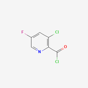 molecular formula C6H2Cl2FNO B590134 3-Chloro-5-fluoropyridine-2-carbonyl chloride CAS No. 128073-08-5