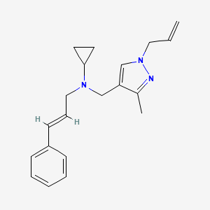 N-[(1-allyl-3-methyl-1H-pyrazol-4-yl)methyl]-N-[(2E)-3-phenylprop-2-en-1-yl]cyclopropanamine