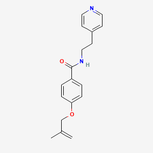molecular formula C18H20N2O2 B5901371 4-[(2-methylprop-2-en-1-yl)oxy]-N-(2-pyridin-4-ylethyl)benzamide 