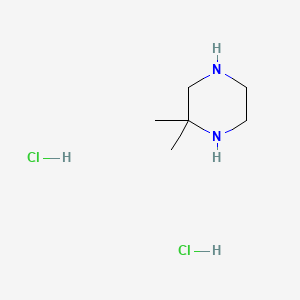 molecular formula C6H16Cl2N2 B590143 2,2-二甲基哌嗪二盐酸盐 CAS No. 128427-07-6