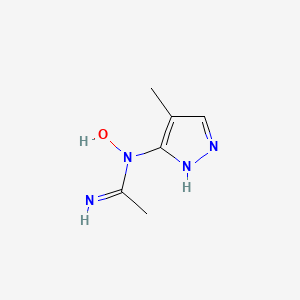 N-Hydroxy-N-(4-methyl-1H-pyrazol-3-yl)ethanimidamide