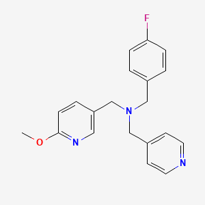 molecular formula C20H20FN3O B5901452 (4-fluorobenzyl)[(6-methoxypyridin-3-yl)methyl](pyridin-4-ylmethyl)amine 