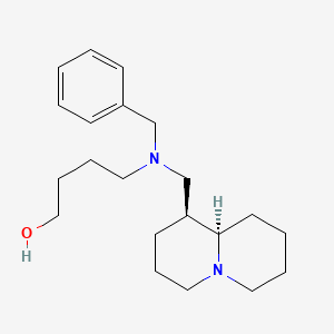 molecular formula C21H34N2O B5901498 4-{benzyl[(1S,9aR)-octahydro-2H-quinolizin-1-ylmethyl]amino}butan-1-ol 