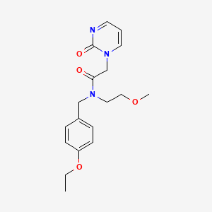 N-(4-ethoxybenzyl)-N-(2-methoxyethyl)-2-(2-oxopyrimidin-1(2H)-yl)acetamide