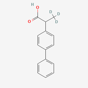 molecular formula C15H14O2 B590151 3,3,3-Trideuterio-2-(4-phenylphenyl)propanoic acid CAS No. 1329833-67-1