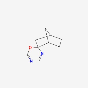 molecular formula C9H12N2O B590155 Spiro[1,3,5-oxadiazine-2,2'-bicyclo[2.2.1]heptane] CAS No. 150603-03-5