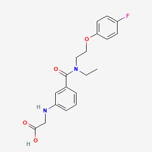 molecular formula C19H21FN2O4 B5901553 {[3-({ethyl[2-(4-fluorophenoxy)ethyl]amino}carbonyl)phenyl]amino}acetic acid 