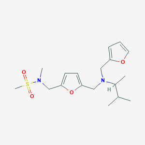 N-[(5-{[(1,2-dimethylpropyl)(2-furylmethyl)amino]methyl}-2-furyl)methyl]-N-methylmethanesulfonamide