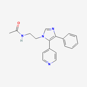 N-[2-(4-phenyl-5-pyridin-4-yl-1H-imidazol-1-yl)ethyl]acetamide