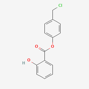 molecular formula C14H11ClO3 B590160 4-(Chloromethyl)phenyl 2-hydroxybenzoate CAS No. 1329809-24-6