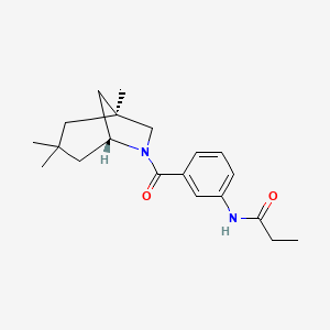 molecular formula C20H28N2O2 B5901607 N-(3-{[(1S*,5R*)-1,3,3-trimethyl-6-azabicyclo[3.2.1]oct-6-yl]carbonyl}phenyl)propanamide 