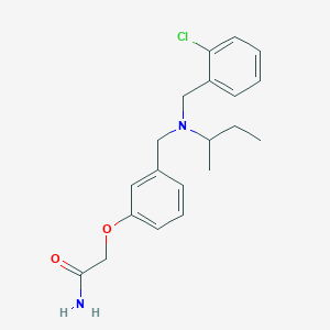 molecular formula C20H25ClN2O2 B5901623 2-(3-{[sec-butyl(2-chlorobenzyl)amino]methyl}phenoxy)acetamide 
