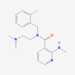 N-[2-(dimethylamino)ethyl]-2-(methylamino)-N-(2-methylbenzyl)nicotinamide