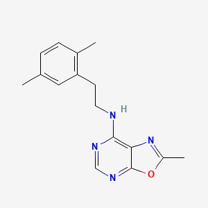 N-[2-(2,5-dimethylphenyl)ethyl]-2-methyl[1,3]oxazolo[5,4-d]pyrimidin-7-amine
