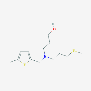 molecular formula C13H23NOS2 B5901674 3-{[(5-methyl-2-thienyl)methyl][3-(methylthio)propyl]amino}propan-1-ol 