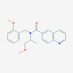 N-(2-methoxybenzyl)-N-(2-methoxy-1-methylethyl)quinoline-6-carboxamide