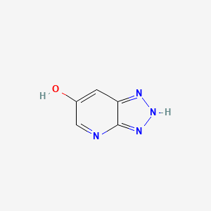molecular formula C5H4N4O B590170 1,2-Dihydro-6H-[1,2,3]triazolo[4,5-b]pyridin-6-one CAS No. 137326-91-1