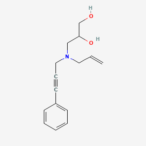 3-[allyl(3-phenylprop-2-yn-1-yl)amino]propane-1,2-diol