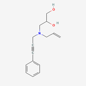 molecular formula C15H19NO2 B5901701 3-[allyl(3-phenylprop-2-yn-1-yl)amino]propane-1,2-diol 