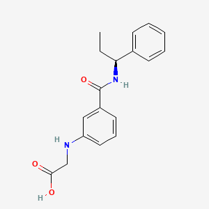 molecular formula C18H20N2O3 B5901755 {[3-({[(1S)-1-phenylpropyl]amino}carbonyl)phenyl]amino}acetic acid 