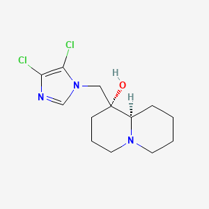 (1R,9aR)-1-[(4,5-dichloro-1H-imidazol-1-yl)methyl]octahydro-2H-quinolizin-1-ol