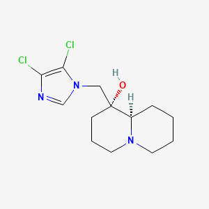 molecular formula C13H19Cl2N3O B5901773 (1R,9aR)-1-[(4,5-dichloro-1H-imidazol-1-yl)methyl]octahydro-2H-quinolizin-1-ol 