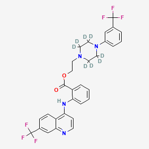 molecular formula C30H26F6N4O2 B590181 Antrafenine-d8 Dihydrochloride CAS No. 1329809-16-6