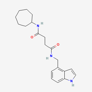 N-cycloheptyl-N'-(1H-indol-4-ylmethyl)succinamide
