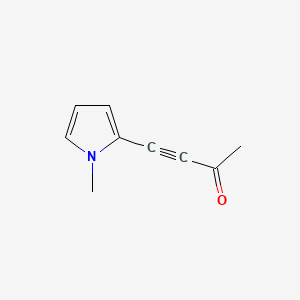 molecular formula C9H9NO B590185 4-(1-Methyl-1H-pyrrol-2-yl)but-3-yn-2-one CAS No. 144912-18-5