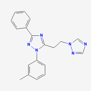 1-(3-methylphenyl)-3-phenyl-5-[2-(1H-1,2,4-triazol-1-yl)ethyl]-1H-1,2,4-triazole
