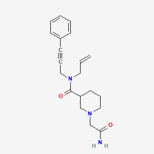 N-allyl-1-(2-amino-2-oxoethyl)-N-(3-phenylprop-2-yn-1-yl)piperidine-3-carboxamide