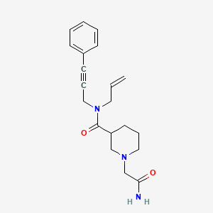 molecular formula C20H25N3O2 B5901855 N-allyl-1-(2-amino-2-oxoethyl)-N-(3-phenylprop-2-yn-1-yl)piperidine-3-carboxamide 