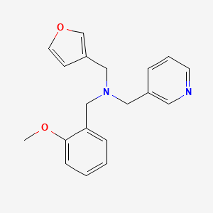 molecular formula C19H20N2O2 B5901871 (3-furylmethyl)(2-methoxybenzyl)(pyridin-3-ylmethyl)amine 