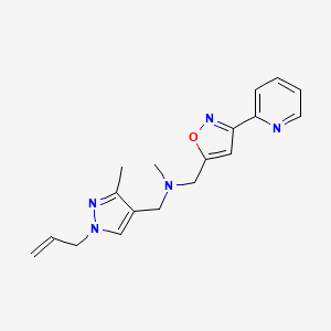 1-(1-allyl-3-methyl-1H-pyrazol-4-yl)-N-methyl-N-[(3-pyridin-2-ylisoxazol-5-yl)methyl]methanamine