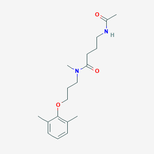 4-(acetylamino)-N-[3-(2,6-dimethylphenoxy)propyl]-N-methylbutanamide