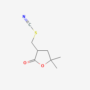 molecular formula C8H11NO2S B590191 (5,5-二甲基-2-氧代氧杂环-3-基)甲基硫氰酸酯 CAS No. 154750-32-0