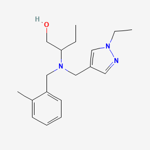 2-[[(1-ethyl-1H-pyrazol-4-yl)methyl](2-methylbenzyl)amino]butan-1-ol