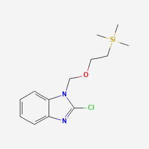 B590193 2-Chloro-1-[[2-(trimethylsilanyl)ethoxy]methyl]-benzimidazole CAS No. 841200-42-8