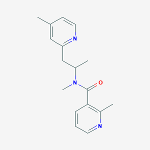 N,2-dimethyl-N-[1-methyl-2-(4-methylpyridin-2-yl)ethyl]nicotinamide