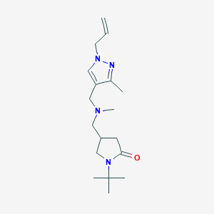 4-{[[(1-allyl-3-methyl-1H-pyrazol-4-yl)methyl](methyl)amino]methyl}-1-tert-butylpyrrolidin-2-one