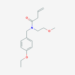 (2E)-N-(4-ethoxybenzyl)-N-(2-methoxyethyl)but-2-enamide