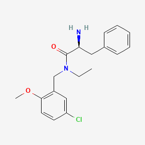 (2S)-2-amino-N-(5-chloro-2-methoxybenzyl)-N-ethyl-3-phenylpropanamide