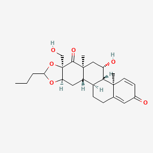 molecular formula C25H34O6 B590200 Budesonide Impurity C CAS No. 1040085-99-1