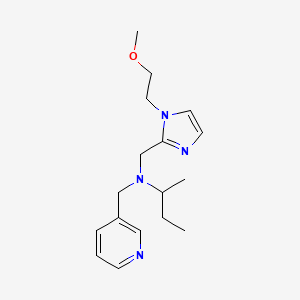 N-{[1-(2-methoxyethyl)-1H-imidazol-2-yl]methyl}-N-(pyridin-3-ylmethyl)butan-2-amine