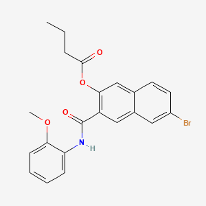 molecular formula C22H20BrNO4 B590204 Naphthol AS-BI butyrate CAS No. 137629-29-9